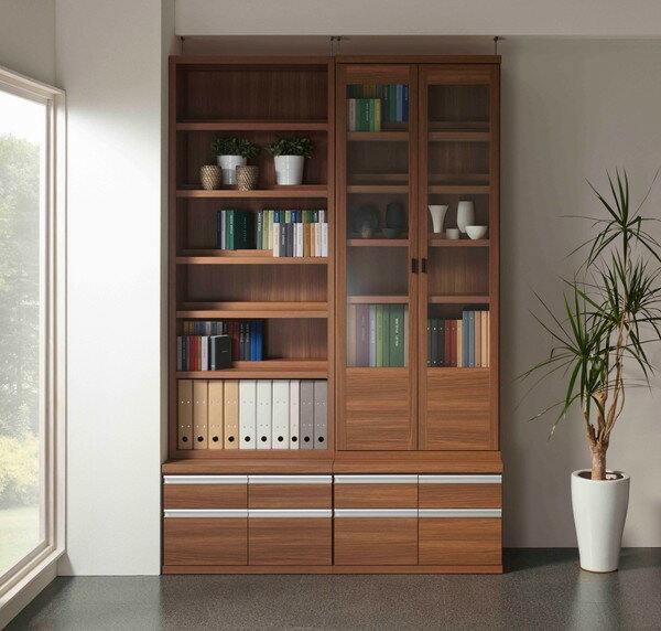 本州・四国は開梱設置無料 フナモコ コミックシェルフ ハイタイプ 【幅75×高さ180cm】 レベッカオーク CBR-75T 日本製(代引不可)【送料無料】 [2]