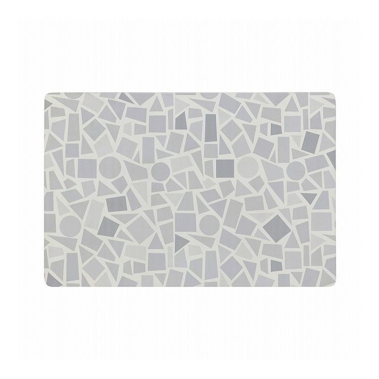 ベストコ 玄関マット 室内 60×90cm お手入れ簡単 防炎 防カビ 抗菌 防臭 ホワイト ストーン 石 タイル調 ND-5195 掃除機らくらく玄関マット【送料無料】