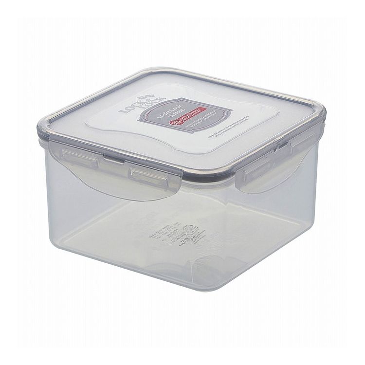 ベストコ 保存容器 1.2L 正方形 グレー HPL822DG ロック&ロック クラシック