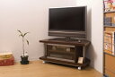 日本製 コーナー テレビ台 幅90 ローボード スリム 大容量 テレビボード ラック 収納 おしゃれ ヴィンテージ 北欧 国産 木目調 キャスター付き【送料無料】【storage0901】(3)