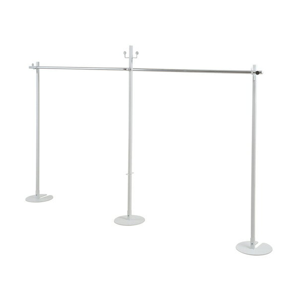 日本製 室内 物干し 兼用 ワイド 大容量 ハンガー ダブル ホワイト 白 ポールハンガー ハンガーラック 衣類 収納 服吊け ワードローブ 国産(代引不可)【...