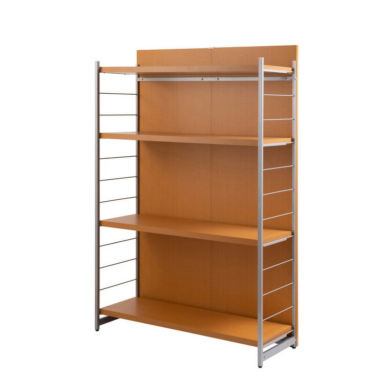 日本製 パーテーション 間仕切り 仕切り リビング 収納 収納ラック 幅120cm ラック ナチュラル(代引不..