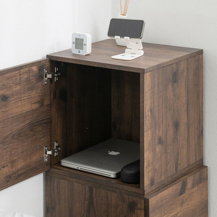 arizona キューブボックス 扉タイプ ディスプレイ棚 飾り棚 収納ボックス ラック 台 収納ラック レコー..