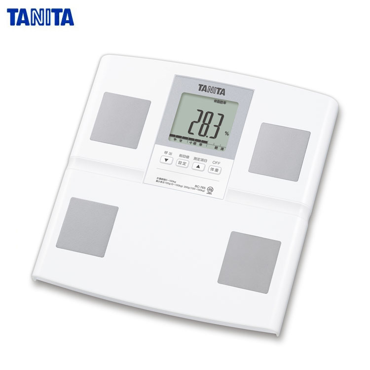 メーカー1年保証 TANITA タニタ 体組成計 BC765WH ホワイト 体重計 乗るだけ測定 乗るピタ機能 体脂肪率 BMI 筋肉量 内臓脂肪レベル 5人登録【送料無料】のサムネイル