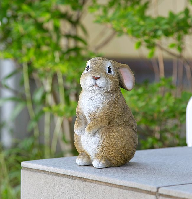 SAVE ミニうさぎ オーナメント ガーデン インテリア 飾り 装飾 玄関 かわいい(代引不可)