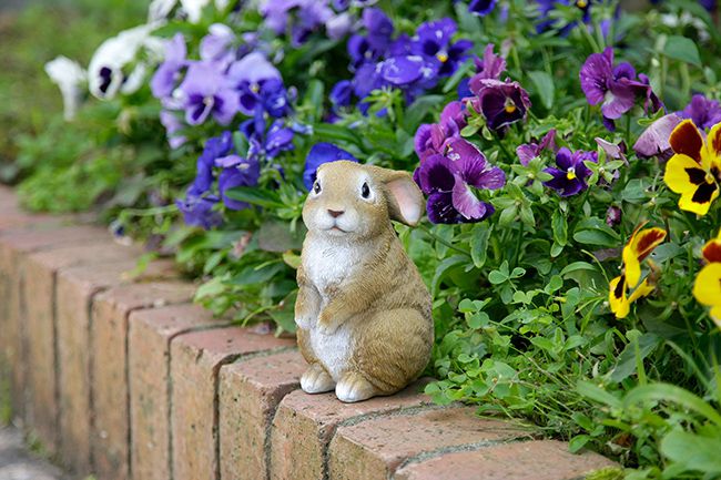 SAVE ミニうさぎ オーナメント ガーデン インテリア 飾り 装飾 玄関 かわいい(代引不可)