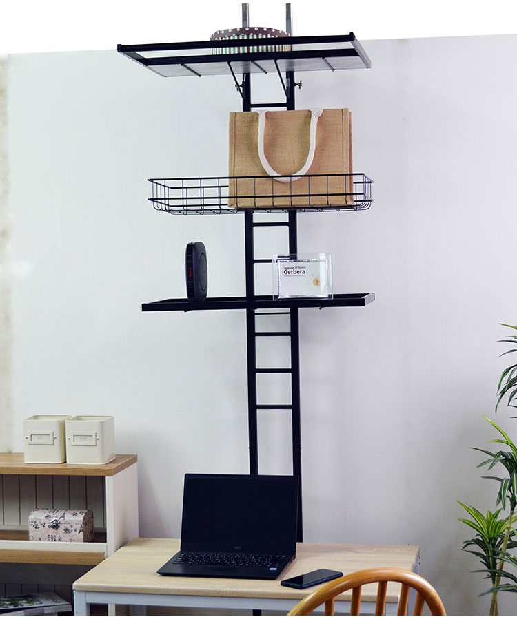 突っ張り ランドリーラック 幅58cm ハイタイプ 高さ210~263cm ハンガーバー付き 防水パン対応 棚板リバーシブル 突っ張り つっぱり ランドリー 洗濯機ラック 棚 ラック ランドリー収納(代引不可)【送料無料】