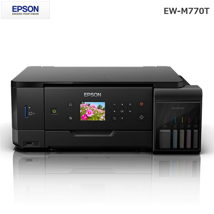 エプソン EPSON エコタンク搭載モデル EW-M770T ブラック プリンター 白黒 カラー A4 コピー インクジェットプリンター【送料無料】