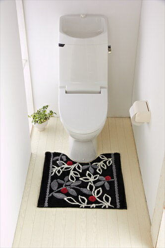 トイレマット モノトーンリーフ 60×60(代引不可)【送料無料】 トイレマット モノトーンリーフ 60×60(代引不可)【送料無料】