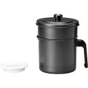 高木金属 オイルポット フッ素コート 活性炭油ろ過ポット 0.9L フィルター付き 油こし 油ポット (代引不可)【送料無料】