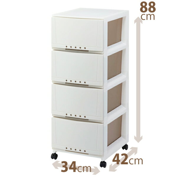 迷你櫃 - 天馬 プロフィックス ルームケース 3404 4段 PROFIX チェスト タンス 収納 ケース(代引不可)【送料無料】