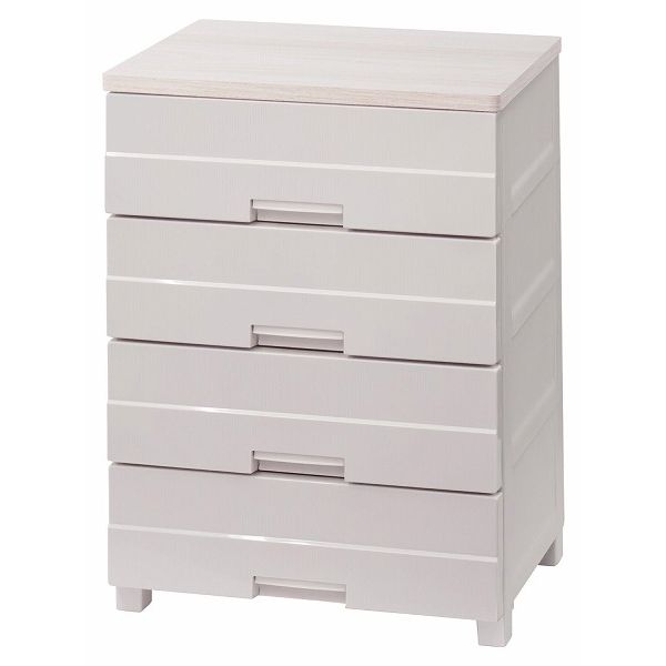 天馬 Fits プラス イージー 幅65cm 4段 チェスト FE6504 カプチーノ CAP ( フィッツプラス プラスチッ..