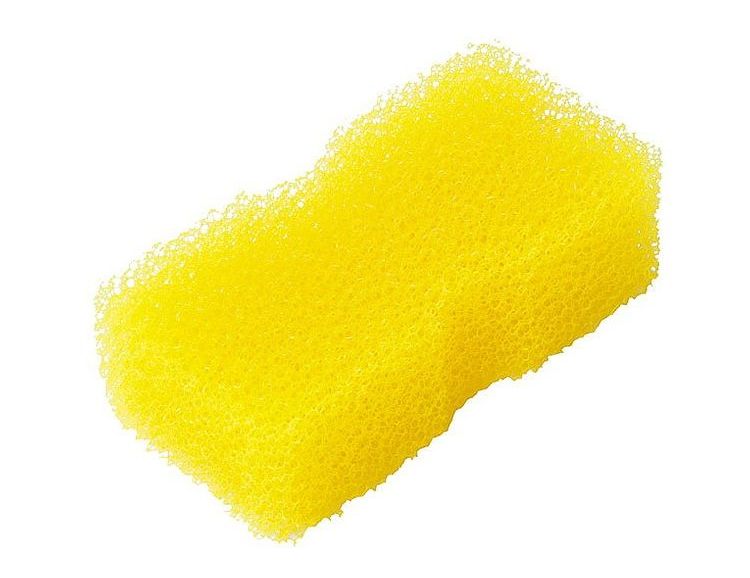 オーエ 【3個セット】 新乾覚 バス洗剤用スポンジ 黄色(代引不可)【送料無料】
