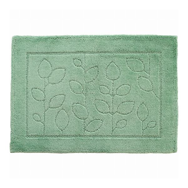 オカ 乾度良好 ファイン バスマット 60×85cm グリーン すぐにサラサラ、足にふんわり抗菌バスマット(代引不可)【送料無料】