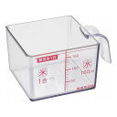 【3個セット】 貝印 Kai Kitchen お米がすくいやすい 角型カップ DH-8131 お米がすくいやすい角型の計量カップ(代引不可)【送料無料】