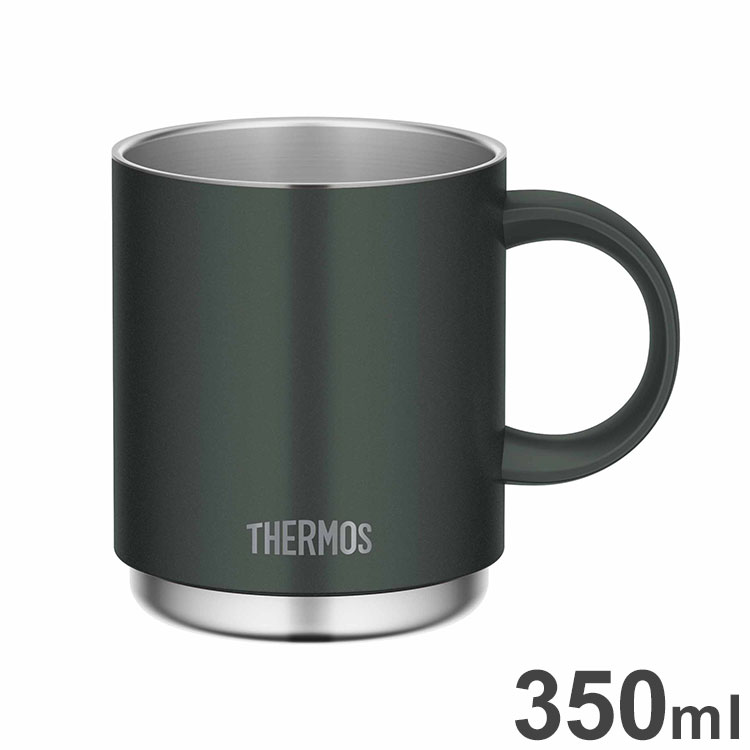 サーモス 真空断熱 マグカップ 350ml フォレストグリーン JDS-351 THERMOS 保温 マグ 保冷 食洗機対応 おしゃれ(代引不可)【送料無料】
