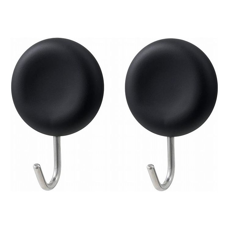 【2個セット】 レック マグネットツールフック(丸) ブラック 2個入 H00427 使い捨て 食器 耐水 容器 耐..