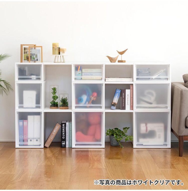 【4個セット】 【2025年新作】 天馬 収納ケース Fits フィッツケース マルチ 40-40M WC(ホワイトクリア)【送料無料】 [3]