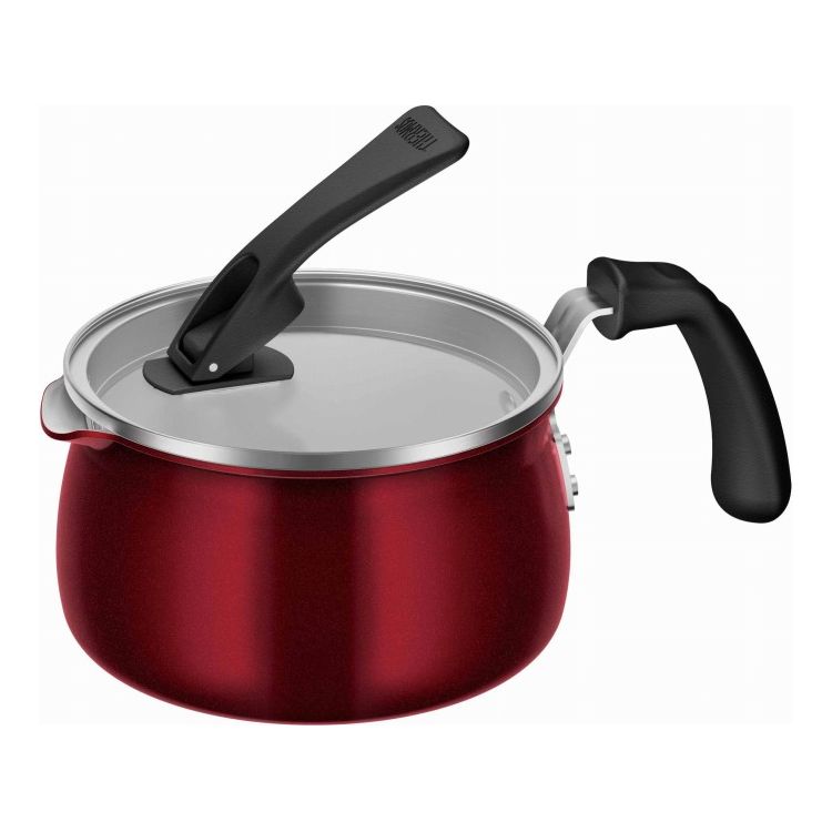 Small Pans - サーモス マルチポット 18cm / 2.1L ディープレッド KNC-018STHERMOS 万能鍋 マルチ鍋 自立フタ付き 一人暮らし(代引不可)【送料無料】