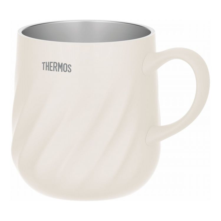 サーモス 真空断熱マグカップ 450ml アイボリー JTD-450保温マグカップ 冷めにくい 結露しない かわい..