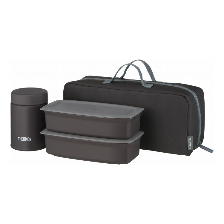 サーモス 真空断熱 スープランチセット 1000ml ブラックグレー JEH-1000保温 保冷 パスタ スープランチ 味噌汁 カレー 汁物(代引不可)【送料無料】