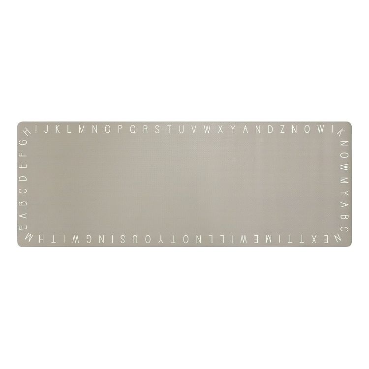 オカトー ふけるインテリアマット 45×120cm アルファベット キッチンマット インテリア マット 拭ける 拭くだけ 撥水【送料無料】