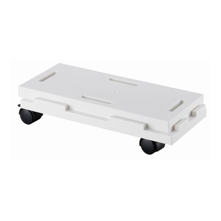 サンコープラスチック 連結できるラクゴロ 13 ホワイト キャスター付き ホームキャリー ストッパー 軽..