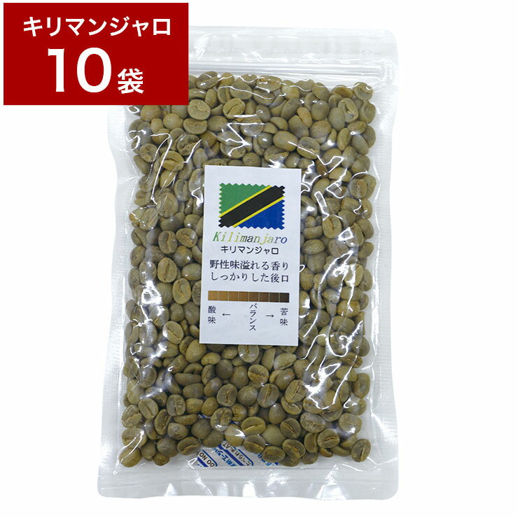 1.2kg 生豆 タンザニア 120g×10袋 コーヒー豆 【10袋セット】 珈琲 未焙煎【送料無料】