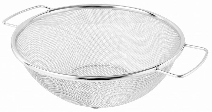 アークランドサカモト AQUASIDE 18-8 両手ざる(足付) 20cm