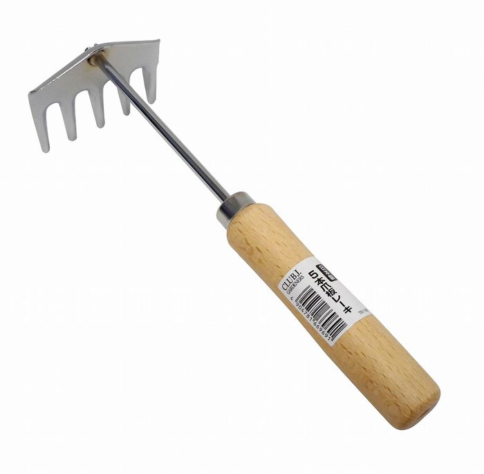 アークランドサカモト CLUBJ.GARDENERS 5本爪板レーキ ロー引き柄 721158