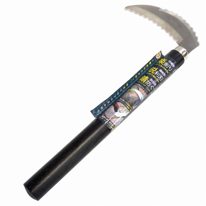 【商品詳細】2機能刃で草削り・隙間に生えた草を切る。楽削り:女性でも楽々作業充実鋭利刃:草を逃がさず確実に切る錆防ぐ:サビにくいステンレス刃用途:草刈り・コケ取り全長:310mm本体重量:96g注意:刃先は鋭く危険です。人体に刃部が触れぬよう十分注意して下さい。ご使用後は刃物専用油と布で刃部の汚れを拭き取り保管すると長持ち致します。ご使用の前に刃・木柄にガタつきがないか確認してご使用ください。注意:幼児の手の届かない安全な場所に保管して下さい。用途以外での使用・無理な力での使用は破損する可能性がありますのでお控え下さい。刃部:ステンレス鋼、柄:木中国製【送料について】北海道、沖縄、離島は送料を頂きます。