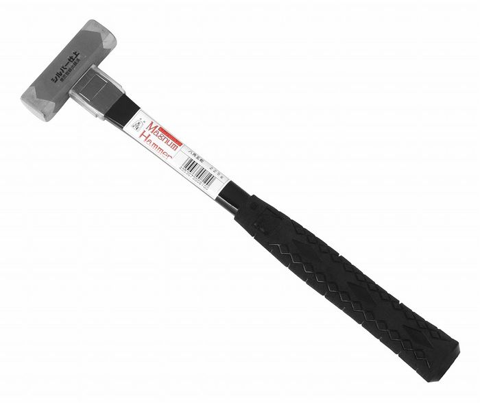 【商品詳細】木柄の3倍の強度があるグラスファイバー製の木柄を使用し、使いこなすほど良さが分かるヒューマン設計のハンマーです。アルミ特殊クサビとエポキシ特殊接着により、引板強度約1．5トン。グリップ左右に寸S、センチmの目盛が刻んであり測定できます。グラスファイバー柄を保護するプロテクター付です。意匠登録出願済用途：釘打ちサイズ：225g全長：330mm頭長：76mm質量：392g口径：20×22mm柄：グラスファイバー仕上：シルバー仕上日本製【送料について】北海道、沖縄、離島は送料を頂きます。