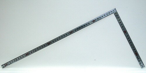 樂天商城 - シンワ測定 曲尺角厚 シルバー 50cm 表裏同目 重宝 JIS 10370【送料無料】