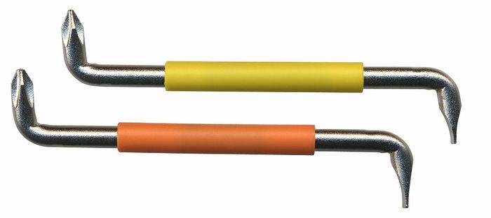 【商品詳細】狭い箇所での作業に便利なオフセットドライバー。用途：狭い箇所での作業セット内容：（〜）5×（＋）1、（〜）6×（＋）2全長：109mmヘッド幅：21mmドライバー：クローム・モリブデン・バナジウム鋼、PP（ポリプロピレン）日本製【送料について】北海道、沖縄、離島は送料を頂きます。