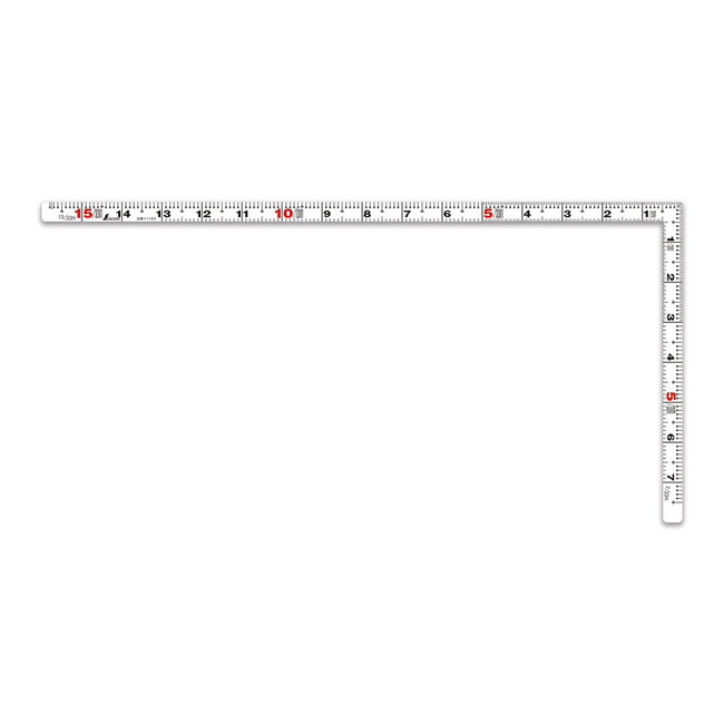 乐天商城 - シンワ測定 曲尺 平ぴたホワイト 1尺5寸/50cm 併用目盛 11182【送料無料】