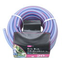 カクイチ 散水用ホース FUN クリアー+ピンクライン 内径15mm 20M F121C 892585 透明 安心 ガーデニング 巻き取りやすい ホース