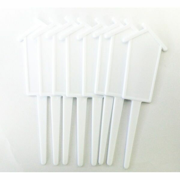 自然 園芸かさ型ラベル 白 8枚入 727667