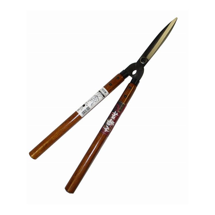 【商品特長】【製品サイズ(mm)】・長さ530・幅150・高さ25【生産国】日本【材質】刃：全鋼【仕様】用途：生垣の手入れ等に仕様：ダブル焼入、全鋼切断能力：10mm以下刃長：160mm切断有効長：145mm柄長：310mm日本製のダブル焼入刈込鋏です。生垣のお手入れ等に。【送料について】北海道、沖縄、離島は送料を頂きます。