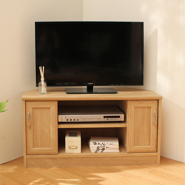 白井産業 コーナーローボード ホノボーラ 角 ローボード テレビボード 収納 ラック テレビラック AVボード おしゃれ ナチュラル アンティーク 北欧 1梱包(代引不可)【送料無料】