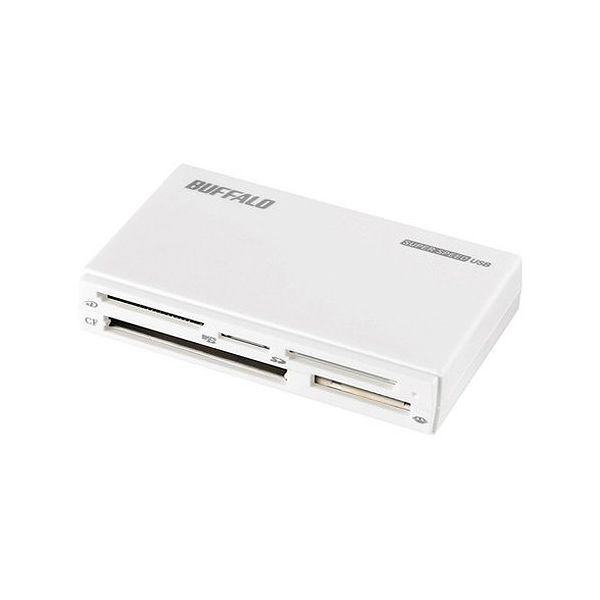 BUFFALO USB3.0 �}���`�J�[�h���[� �[ �n�C�G���h���f�� �z���C�g BSCR500U3WH(����s��)