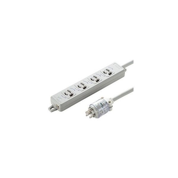 サンワサプライ 医用接地プラグ付き電源タップ 一般用 3P4個口 3m TAP-HPM4-3W(代引不可)