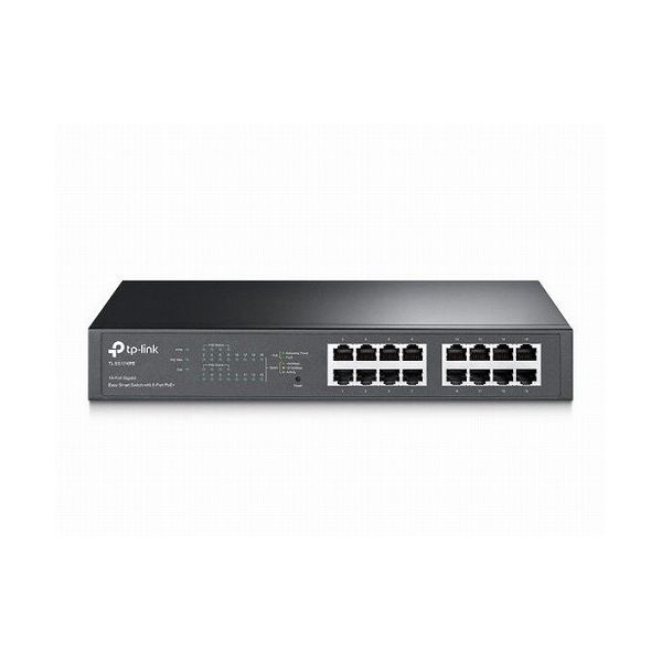TP-Link 16ポート ギガビット デスクトップ ラックマウント スイッチ (PoE+対応ポート8つ搭載) TL-SG1016PE(代引不可)