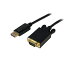 STARTECH.COM LTD DP2VGAMM6B DisplayPort-VGAѴ֥ 1.8m ǥץ쥤ݡ DP () - VGA() 1920x1200(Բ)̵