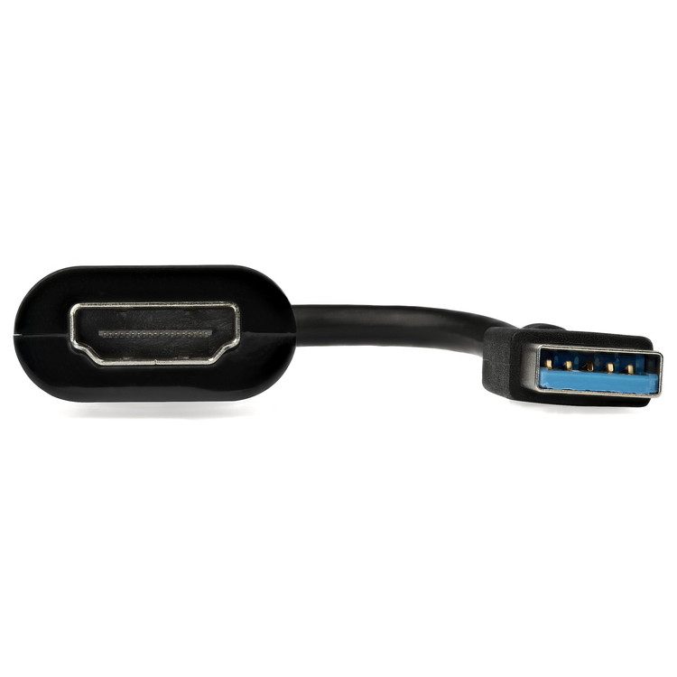 STARTECH.COM LTD USB32HDES スリムタイプ USB 3.0-HDMI変換アダプタ 外付けディスプレイ増設アダプタ USB 3.0 A(オス)-HDMI(メス) 1920x1200 1080p(代引不可)
