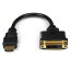 STARTECH.COM LTD HDDVIMF8IN 20cm HDMI-DVI-DѴ֥ HDMI(19ԥ) -DVI-D(25ԥ) ᥹(Բ)