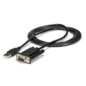 STARTECH.COM LTD ICUSB232FTN 1ポートUSB-ヌルモデムRS232Cシリアル変換ケーブル(クロスケーブル) 1x USB A オスー1x DB-9(D-Sub 9ピン) メス FTDIチップセット使用(代引不可)