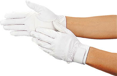 TRUSCO ウェットガード手袋 Lサイズ ホワイト【DPM-810 W】(作業手袋・革手袋)