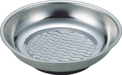 TRUSCO 丸形マグネットトレー 波型底 Φ150XH40【TRMT-150W】(マグネット用品・マグネットホルダ)