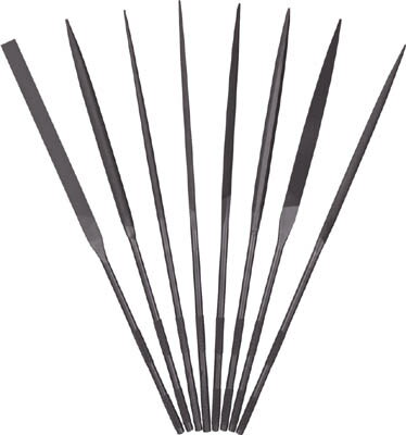 ツボサン 精密ヤスリ 8本組セット【ST00856T】(研削研磨用品・ヤスリ)【送料無料】