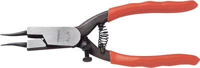 Pliers Other - TRUSCO スナップリングプライヤー 軸用 Φ1.0 曲爪51型【51-1B】(ペンチ・ニッパ・スナップリングプライヤー)